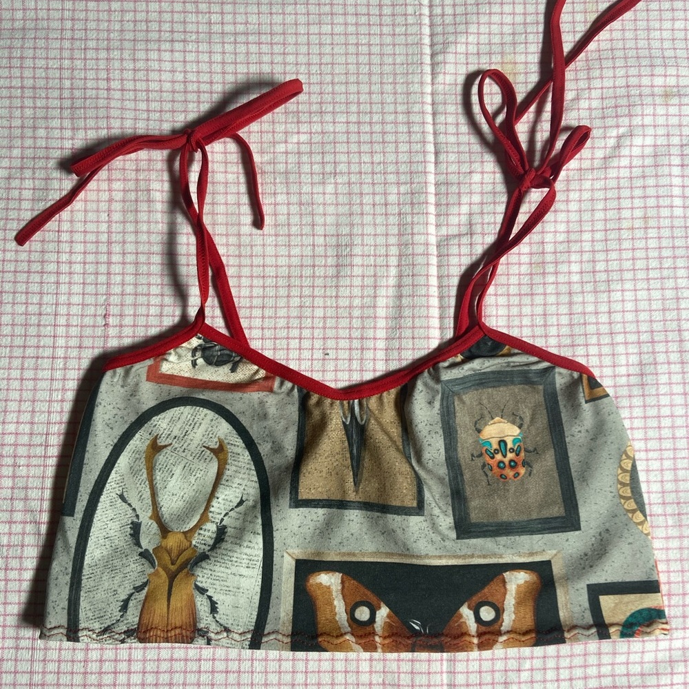 Rotten Oranges Bug Print Crop Top